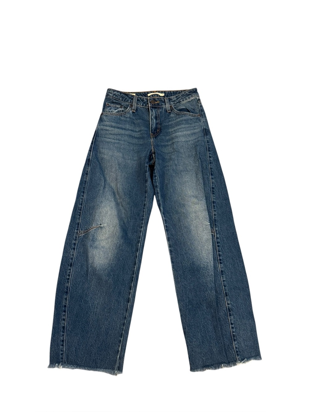Levi’s Baggy Dad Barrel Jeans Raw Hem Most Wanted 24